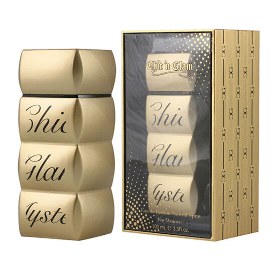 Chic 'N Glam Ladies Gold Mystery EDP 3.4 oz Fragrances (Wholesale) - Luxurious Fragrance Available Online in Hong Kong & China
