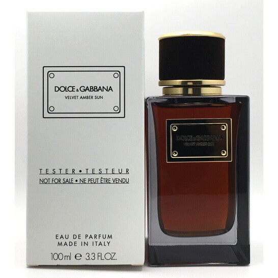 Dolce & Gabbana Men's Velvet Amber Sun EDP Spray 3.4 oz (Tester) Fragrances - Luxurious Fragrance Available Online in Hong Kong & China