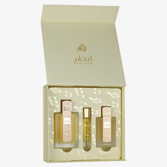 Lattafa Unisex Angham 3pcs EDP Gift Set Fragrances (Wholesale) - Luxurious Fragrance Available Online in Hong Kong & China