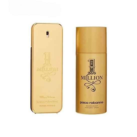 Paco Rabanne 1 Million by Paco Rabanne for Men - 2 Pc Gift Set 3.4oz EDT Spray, 5.1oz Deodorant Spray - Luxurious Fragrance Available Online in Hong Kong & China