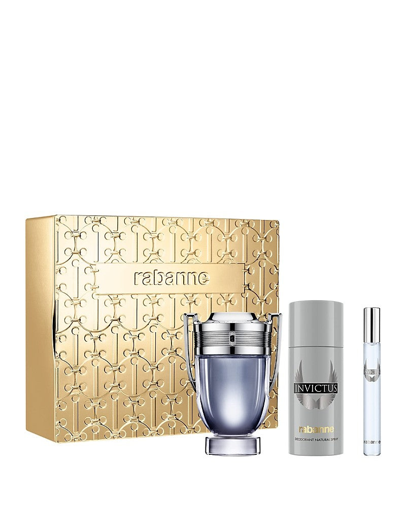 Paco Rabanne Men's Invictus 3pcs EDT Gift Set Fragrances (Wholesale) - Luxurious Fragrance Available Online in Hong Kong & China