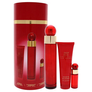 Perry Ellis 360 Red by Perry Ellis for Women - 3 Pc Gift Set 3.4oz EDP Spray, 7.5ml EDP Mini Spray, 3oz Shower Gel - Luxurious Fragrance Available Online in Hong Kong & China