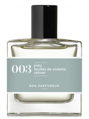 Bon Parfumeur 003 yuzu feuilles de violette, vétiver
				
				
				EDP decant (In-Stock) - Luxurious Fragrance Available Online in Hong Kong & China