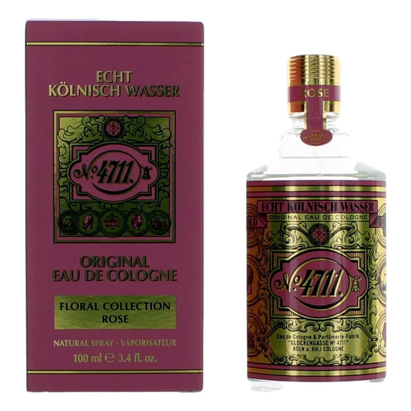 4711 Unisex Floral Collection Rose EDC 3.4 oz Fragrances - Luxurious Fragrance Available Online in Hong Kong & China