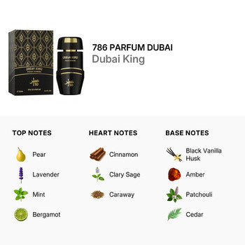 786 Parfum Dubai Men's Dubai King EDP Spray 3.4 oz (Wholesale) - Luxurious Fragrance Available Online in Hong Kong & China