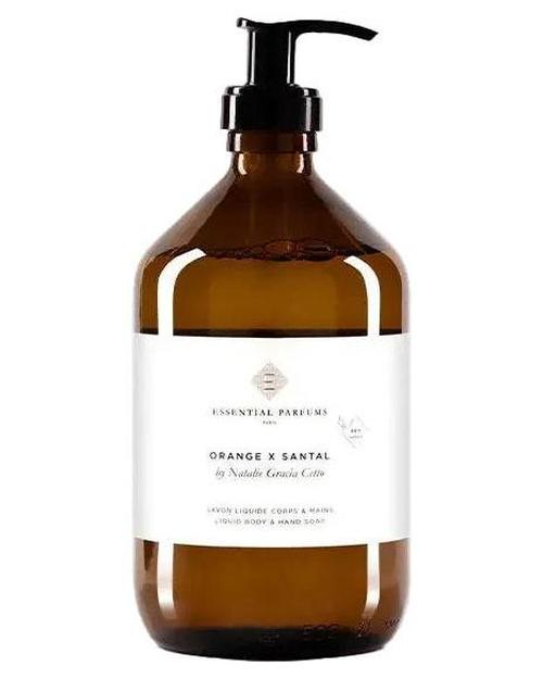 Essential Parfums Orange X Santal Liquid Body and Hand Soap - premium fragrance for sophisticated tastes.