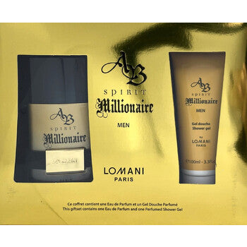 Lomani Men's AB Spirit Millionaire Gift Set - Luxurious Fragrance Available Online in Hong Kong & China