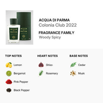 Acqua Di Parma Colonia Club 2022 EDC Spray 6 oz Fragrances (Wholesale) - Luxurious Fragrance Available Online in Hong Kong & China
