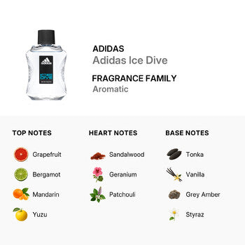 Adidas Men's Ice Dive EDT Spray 3.4 oz (Tester) Fragrances (Wholesale) - Luxurious Fragrance Available Online in Hong Kong & China