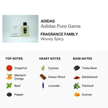 Adidas Men's Pure Game EDT Spray 3.4 oz (Tester) (Wholesale) - Luxurious Fragrance Available Online in Hong Kong & China