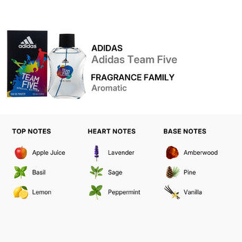 Adidas Team Five / Coty EDT Spray Special Edition 3.4 oz (100 ml) (m) (Wholesale) - Luxurious Fragrance Available Online in Hong Kong & China