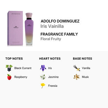 Adolfo Dominguez Ladies Iris Vainilla EDP Spray 4.1 oz Fragrances (Wholesale) - Luxurious Fragrance Available Online in Hong Kong & China