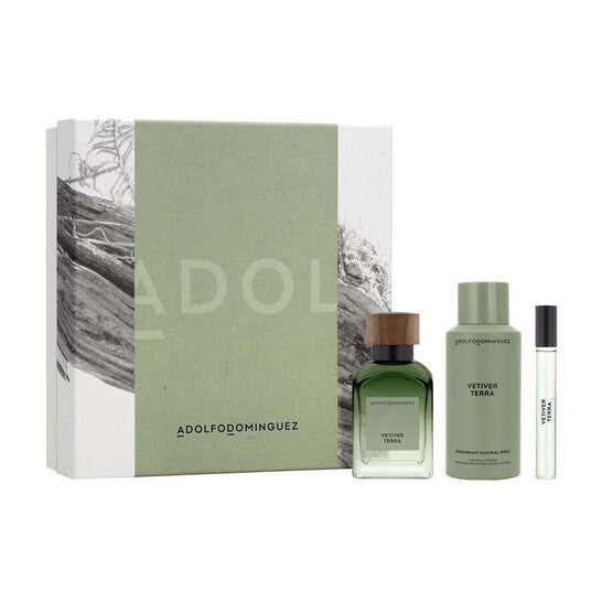 Adolfo Dominguez Men's Vetiver Terra Gift Set Fragrances (Wholesale) - Luxurious Fragrance Available Online in Hong Kong & China