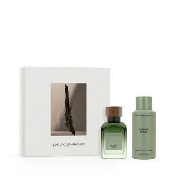 Adolfo Dominguez Men's Vetiver Terra Gift Set Fragrances (Wholesale) - Luxurious Fragrance Available Online in Hong Kong & China