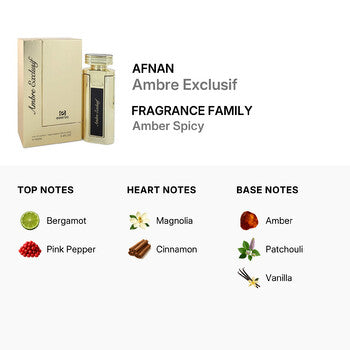 Afnan Ladies Ambre Exclusif EDP Spray 3.4 oz Fragrances (Wholesale) - Luxurious Fragrance Available Online in Hong Kong & China