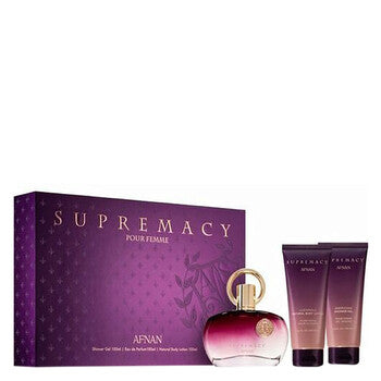 Afnan Ladies Supremacy Purple 3pcs EDP Gift Set Fragrances (Wholesale) - Luxurious Fragrance Available Online in Hong Kong & China