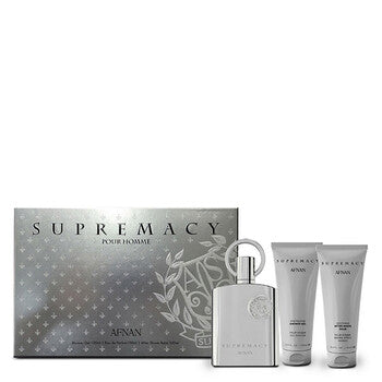 Afnan Men's Supremacy Silver 3pcs EDP Gift Set Fragrances (Wholesale) - Luxurious Fragrance Available Online in Hong Kong & China