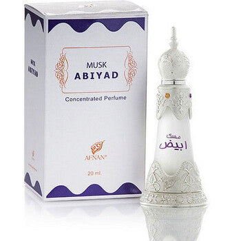 Afnan Unisex Musk Abiyad Perfume Oil 0.67 oz - Luxurious Fragrance Available Online in Hong Kong & China