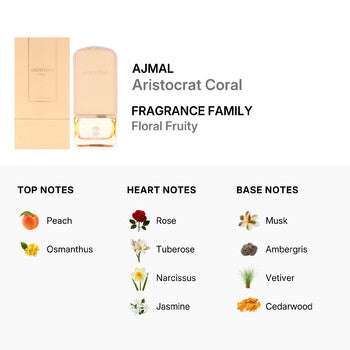 Ajmal Ladies Aristocrat - Coral EDP Spray 2.5 oz Fragrances (Wholesale) - Luxurious Fragrance Available Online in Hong Kong & China