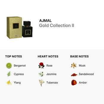 Ajmal Unisex Gold Collection II EDP Spray 3.4 oz Fragrances (Wholesale) - Luxurious Fragrance Available Online in Hong Kong & China