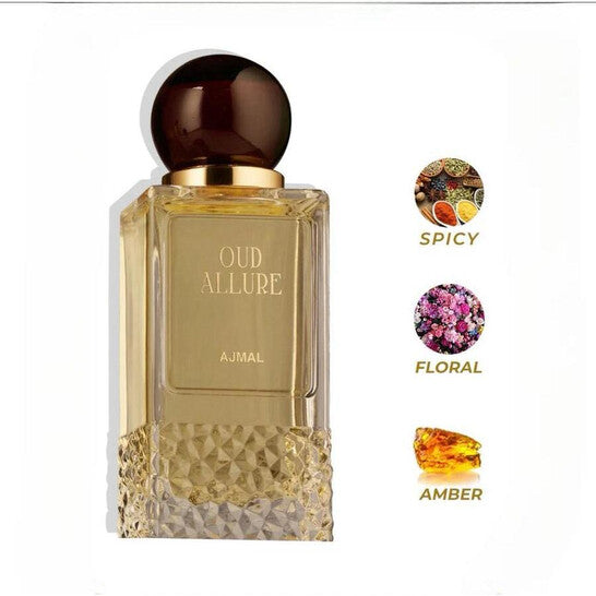Ajmal Unisex Oud Allure EDP Spray 3.4 oz Fragrances - Luxurious Fragrance Available Online in Hong Kong & China