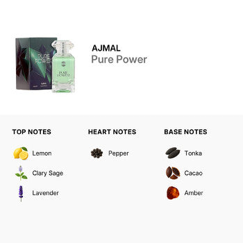 Ajmal Unisex Pure Power EDP Spray 3.4 oz Fragrances (Wholesale) - Luxurious Fragrance Available Online in Hong Kong & China