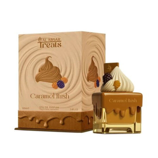Al Absar Unisex Treats Caramel Rush EDP Spray 3.38 oz Fragrances - Luxurious Fragrance Available Online in Hong Kong & China