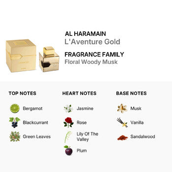 Al Haramain Ladies L'Aventure Gold EDP Spray 3.4 oz (Tester) (Wholesale) - Luxurious Fragrance Available Online in Hong Kong & China