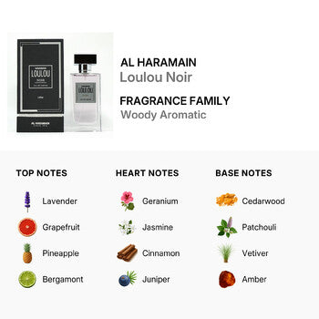 Al Haramain Ladies Loulou Noir EDP Spray 3.3 oz (Wholesale) - Luxurious Fragrance Available Online in Hong Kong & China