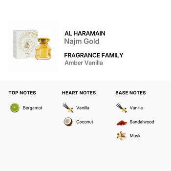 Al Haramain Ladies Najm Gold Perfume Oil 0.6 oz Fragrances (Wholesale) - Luxurious Fragrance Available Online in Hong Kong & China