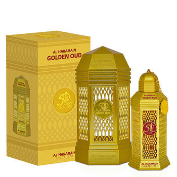 Al Haramain Unisex 50 Years Golden Oudh EDP 3.4 oz - Luxurious Fragrance Available Online in Hong Kong & China