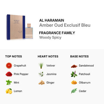 Al Haramain Unisex Amber Oud Exclusif Bleu Extrait De Parfum 2.0 oz - Luxurious Fragrance Available Online in Hong Kong & China