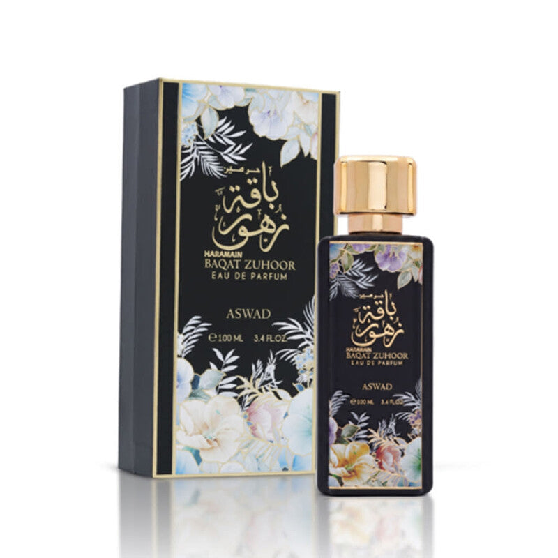 Al Haramain Unisex Baqat Zuhoor Aswad EDP Spray 3.38 oz Fragrances - Luxurious Fragrance Available Online in Hong Kong & China