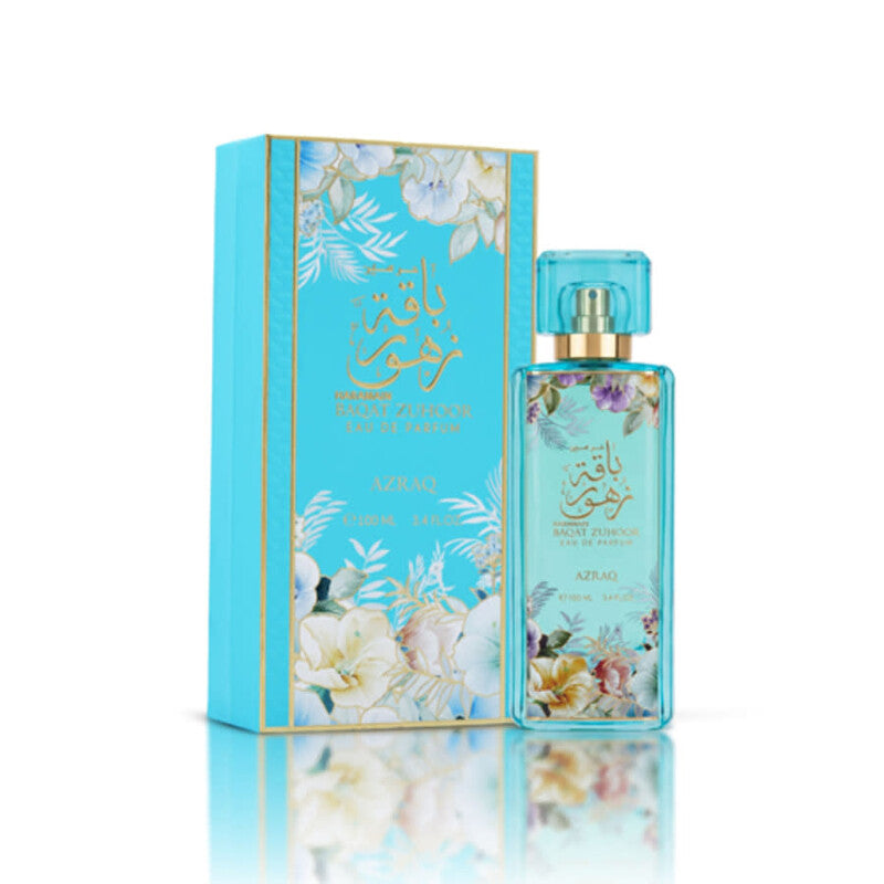 Al Haramain Unisex Baqat Zuhoor Azraq EDP Spray 3.38 oz Fragrances - Luxurious Fragrance Available Online in Hong Kong & China