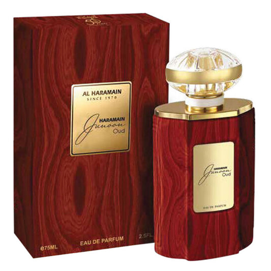 Al Haramain Unisex Junoon Oud 2022 EDP Spray 2.5 oz - Luxurious Fragrance Available Online in Hong Kong & China