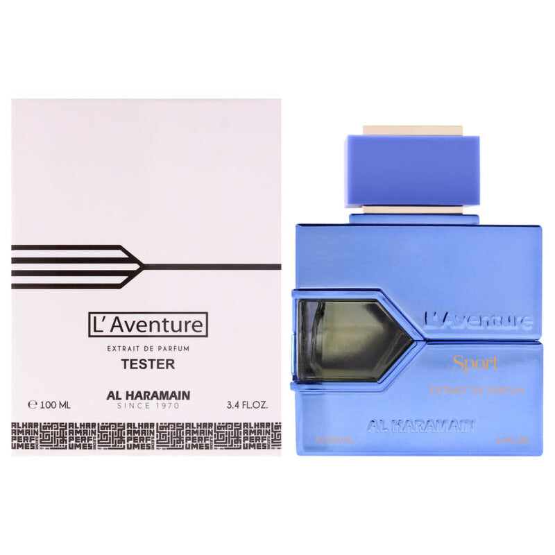 Al Haramain Unisex L'Aventure Sport Extrait de Parfum Spray 3.4 oz (Tester) Fragrances - Luxurious Fragrance Available Online in Hong Kong & China