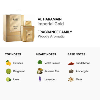 Al Haramain Unisex Orientica Le Motif Imperial Gold EDP Spray 2.8 oz (Wholesale) - Luxurious Fragrance Available Online in Hong Kong & China