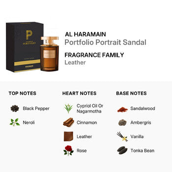 Al Haramain Unisex Portfolio Portrait Sandal EDP Spray 2.5 oz - Luxurious Fragrance Available Online in Hong Kong & China