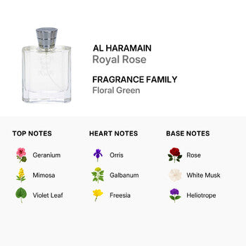 Al Haramain Unisex Royal Rose EDP Spray 3.38 oz (Wholesale) - Luxurious Fragrance Available Online in Hong Kong & China