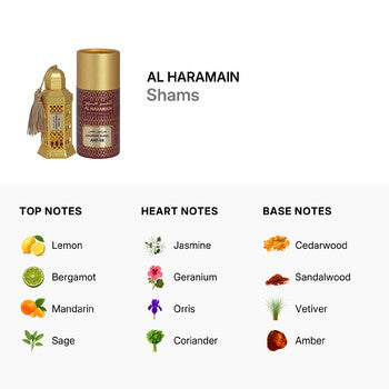 Al Haramain Unisex Shams Perfume Oil 0.4 oz Fragrances (Wholesale) - Luxurious Fragrance Available Online in Hong Kong & China