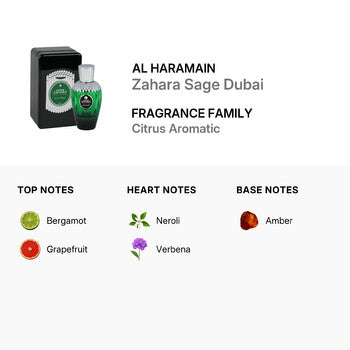 Al Haramain Unisex Zahara Sage Dubai EDP 3.38 oz (Wholesale) - Luxurious Fragrance Available Online in Hong Kong & China