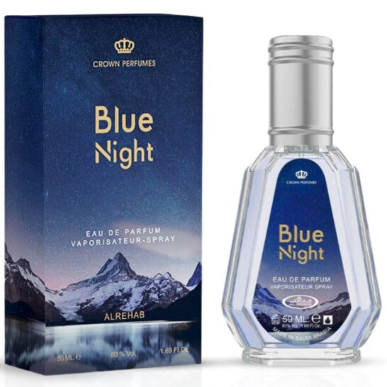 Al Rehab Men's Blue Night EDP Spray 1.7 oz Fragrances - Luxurious Fragrance Available Online in Hong Kong & China