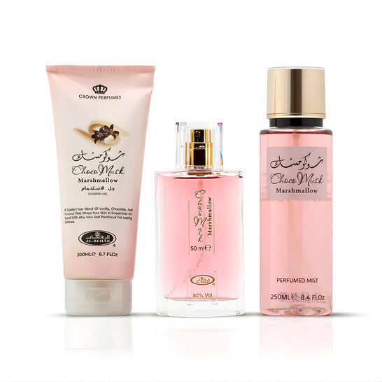 Al Rehab Unisex Choco Musk Marshmallow Gift Set Fragrances - Luxurious Fragrance Available Online in Hong Kong & China