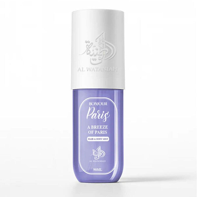 Al Wataniah Unisex Bonjour Paris Body Mist 3 oz Fragrances - Luxurious Fragrance Available Online in Hong Kong & China