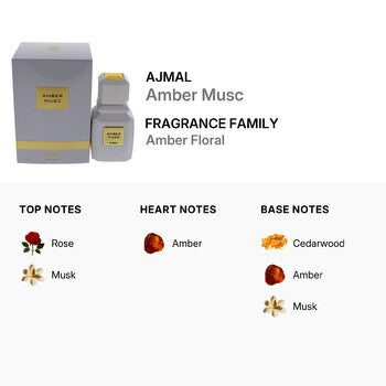 Ajmal Amber Musc by Ajmal for Unisex - 3.4 oz EDP Spray (Wholesale) - Luxurious Fragrance Available Online in Hong Kong & China