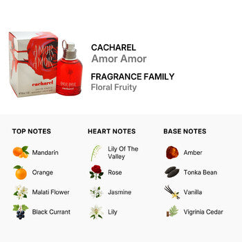 Cacharel Amor Amor by Cacharel Eau de Toilette Spray 1.0 oz - Luxurious Fragrance Available Online in Hong Kong & China