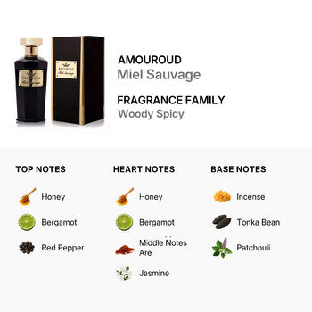 Amouroud Unisex Miel Sauvage EDP 3.4 oz - Luxurious Fragrance Available Online in Hong Kong & China
