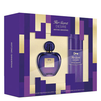 Antonio Banderas Ladies Her Secret Desire Gift Set - Luxurious Fragrance Available Online in Hong Kong & China