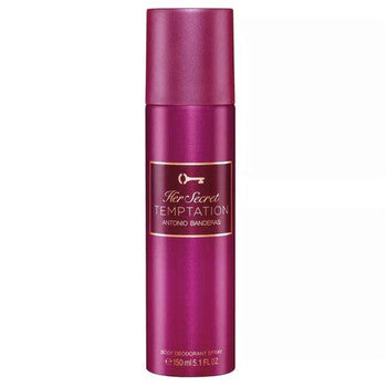 Antonio Banderas Ladies Her Secret Temptation Deodorant Body Spray Spray 5.07 oz Bath & Body - Luxurious Fragrance Available Online in Hong Kong & China