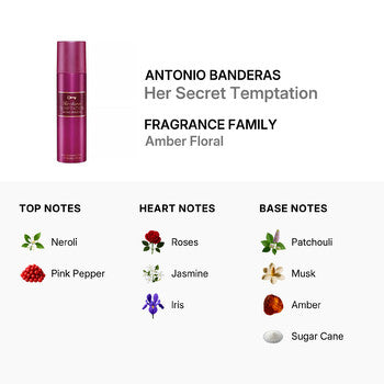 Antonio Banderas Ladies Her Secret Temptation Deodorant Body Spray Spray 5.07 oz Bath & Body (Wholesale) - Luxurious Fragrance Available Online in Hong Kong & China
